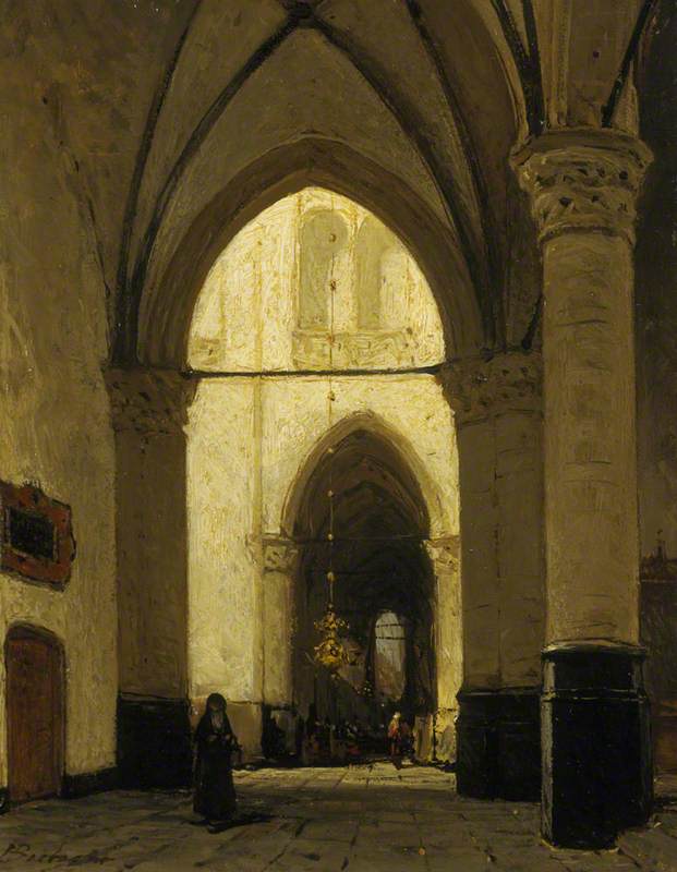 The Interior Of Alkmaar Church — Johannes Bosboom
