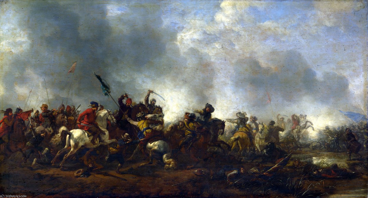 Cavalry Attacking Infantry — Филипс Вуерман