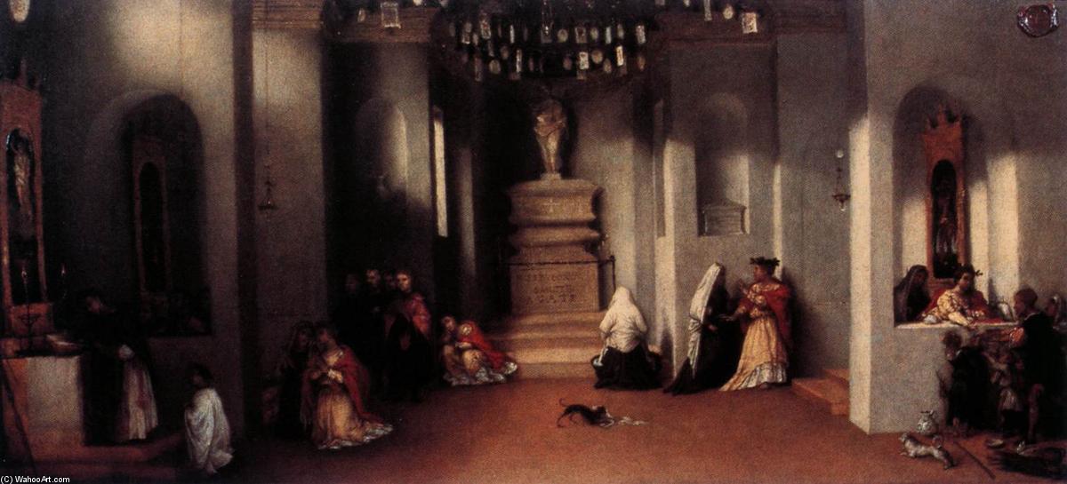 St Lucy At The Tomb Of St Agatha — Lorenzo Lotto