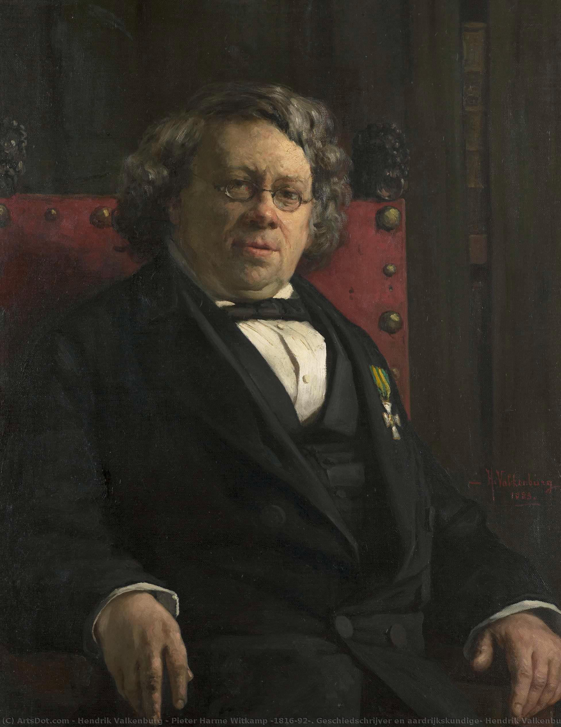 Pieter Harme Witkamp (1816-92). Geschiedschrijver En Aardrijkskundige, Hendrik Valkenburg, 1883 — Hendrik Valkenburg