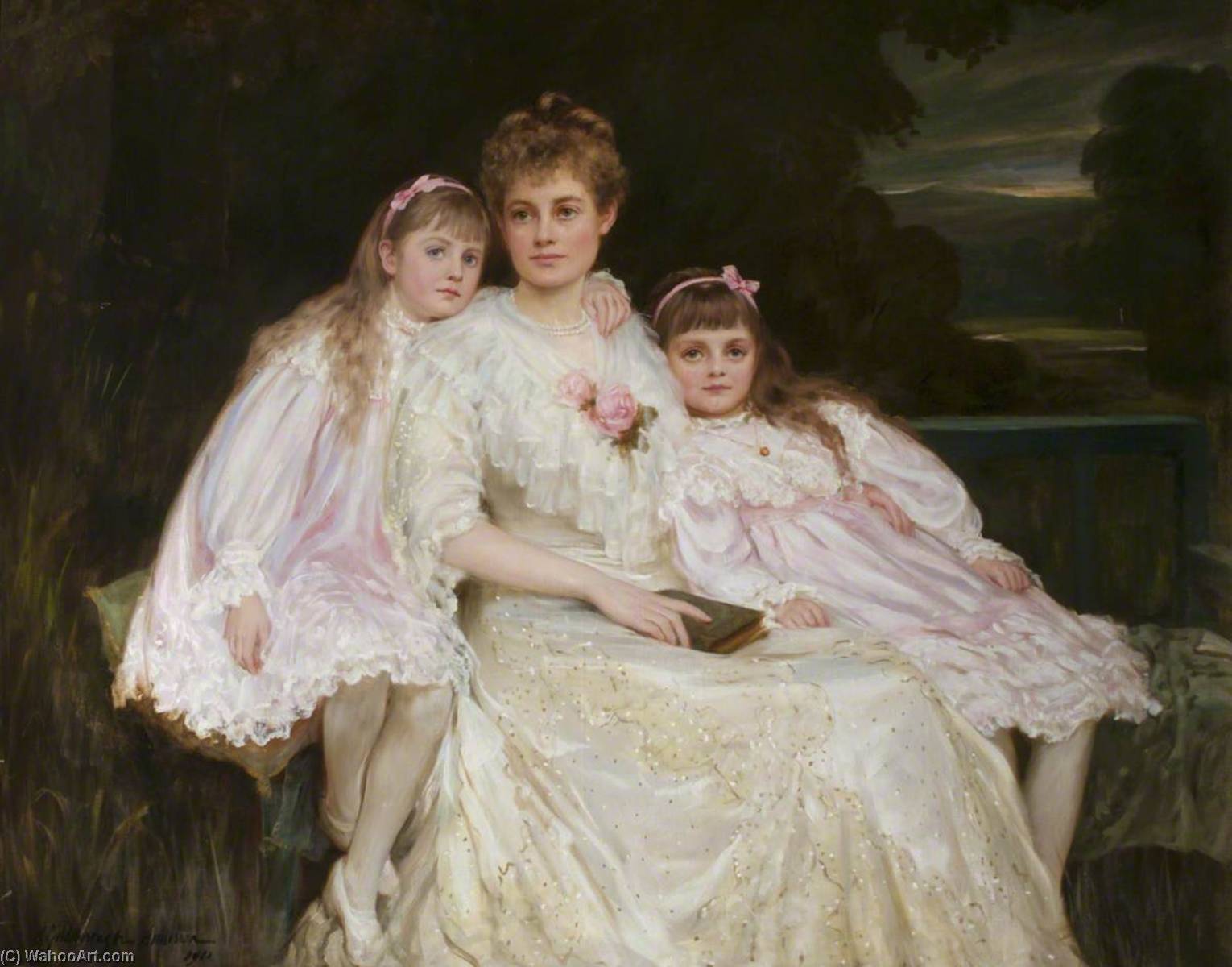 Mrs J. J. Bell Irving And Her Daughters — Charles Goldsborough Anderson