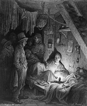 Opium Smoking - The Lascar's Room — Paul Gustave Doré