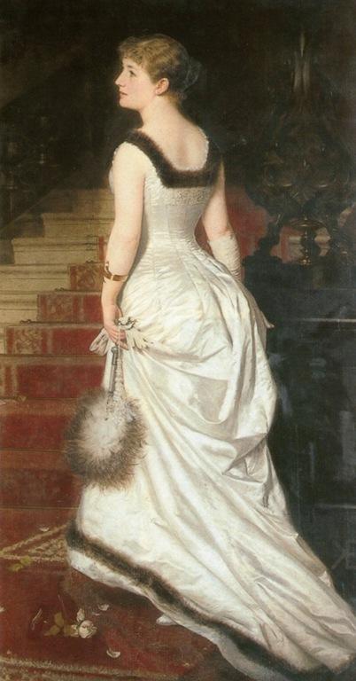 Elegant Woman In White — Knut Ekwall