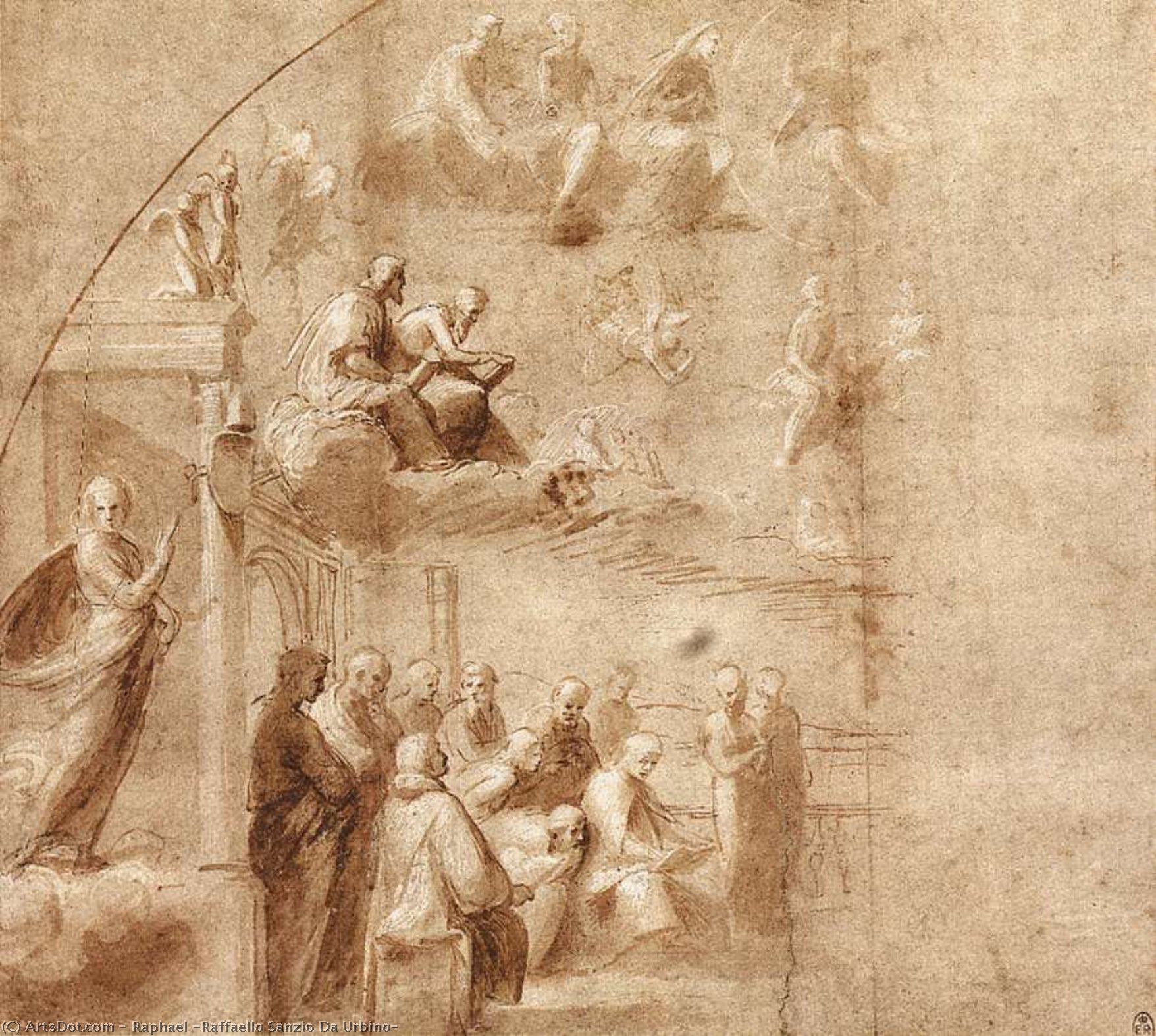 Study For The Disputa — ラファエロ