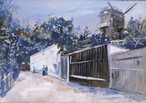 Le Moulin De La Galette, Montmartre, Paris — Maurice Utrillo