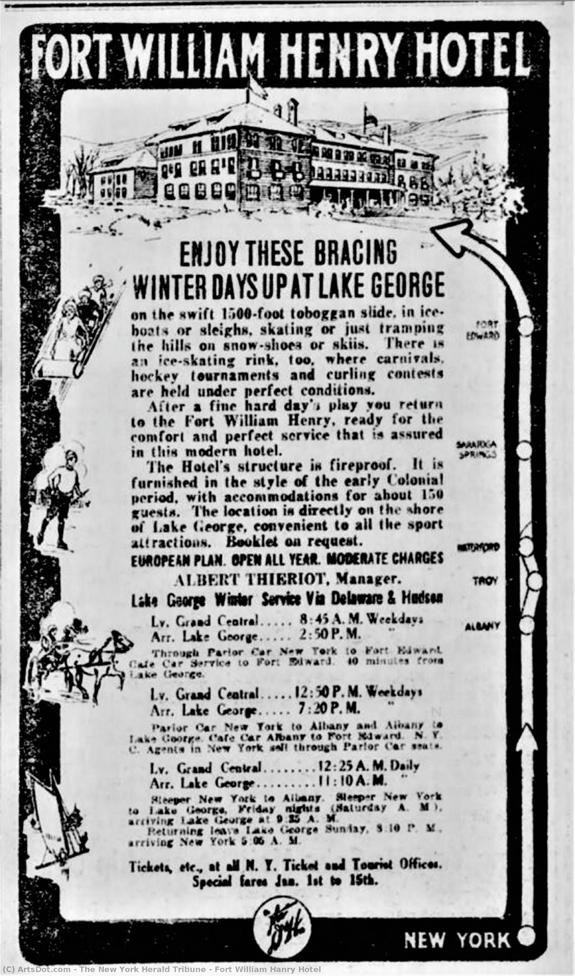 Fort William Hanry Hotel — The New York Herald Tribune