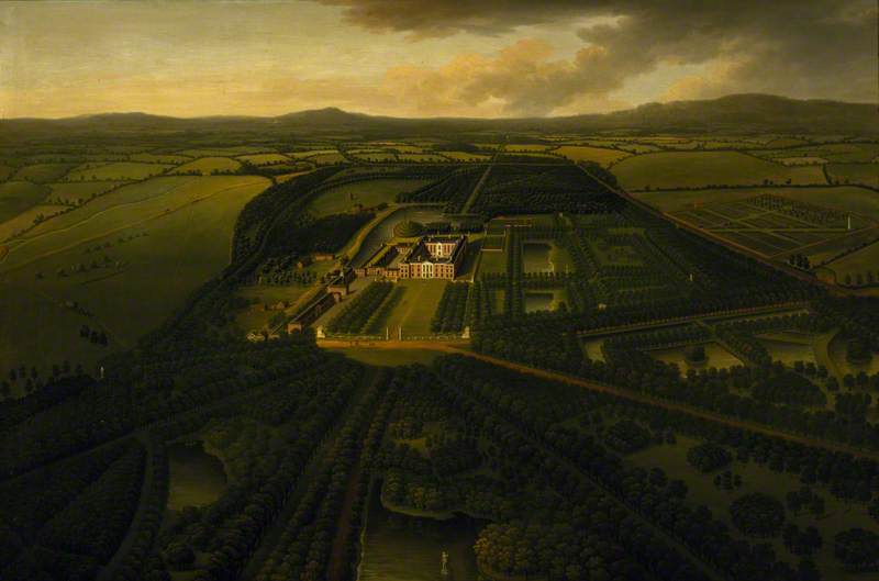 A Bird's Eye View Of Dunham Massey From The South — John Harris