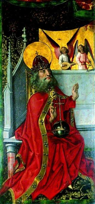 God The Father (recto) — Master Of The View Of Saint Gudule