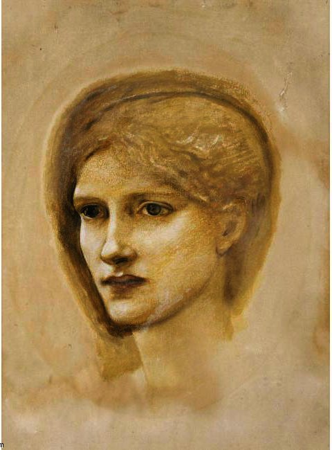 Study Of A Girl's Head 1 — Edward Coley Burne-jones