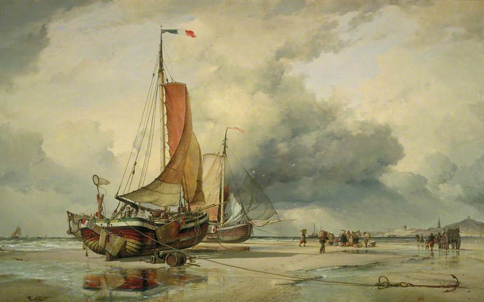 Dutch Pincks At Scheveningen, Holland — Edward William Cooke