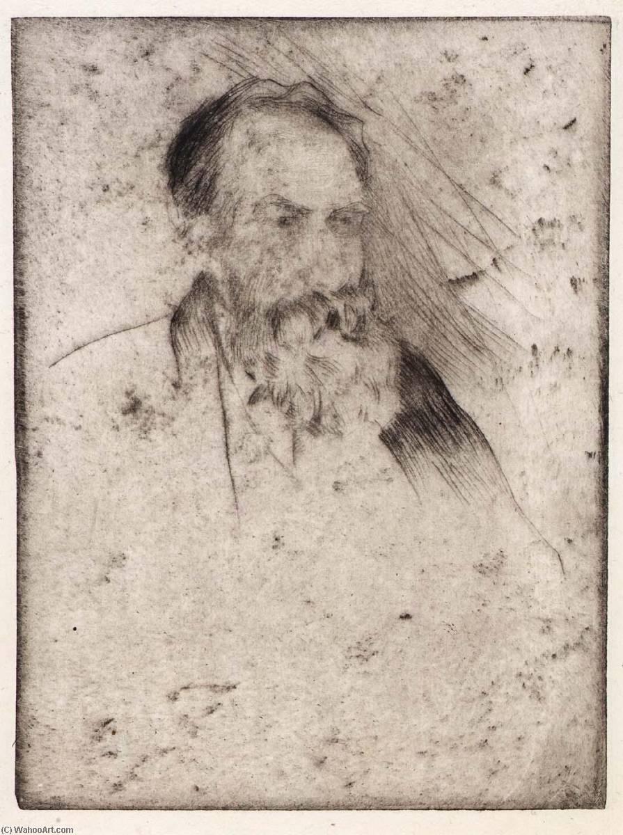 Portrait Of Albert P. Ryder — Julian Alden Weir