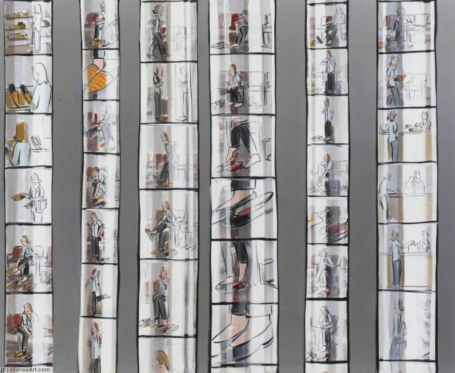 Shopping For Shoes — Lisa Milroy