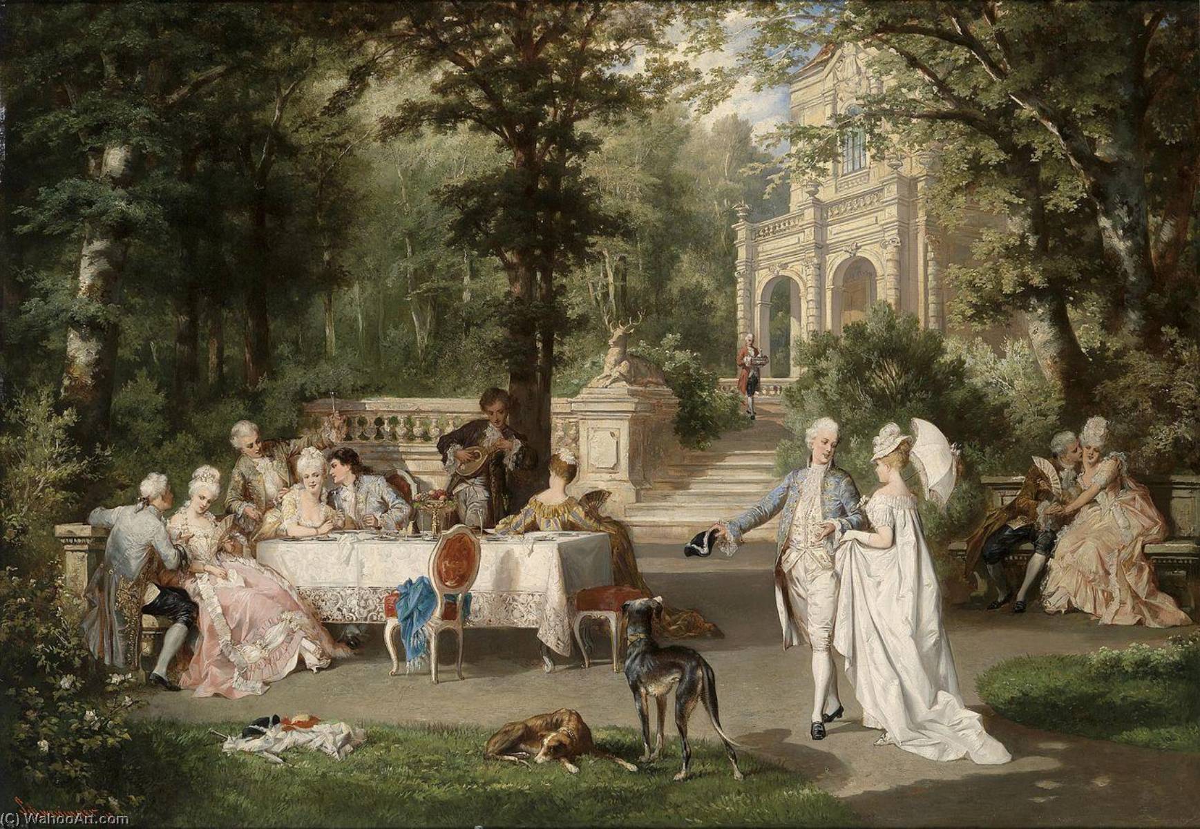 Gallant Scene In The Park — Karl Schweninger Junior
