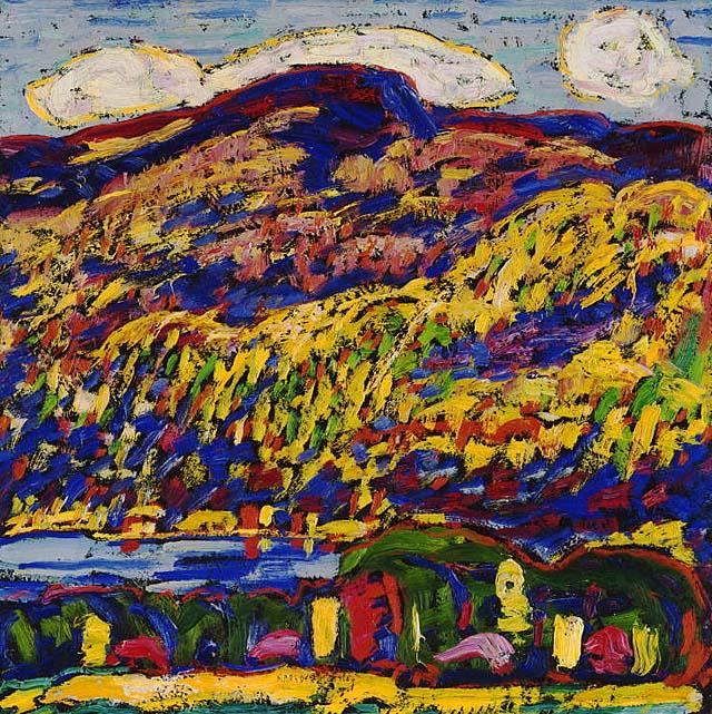 Mountain Lake-autumn — Марсден Хартели