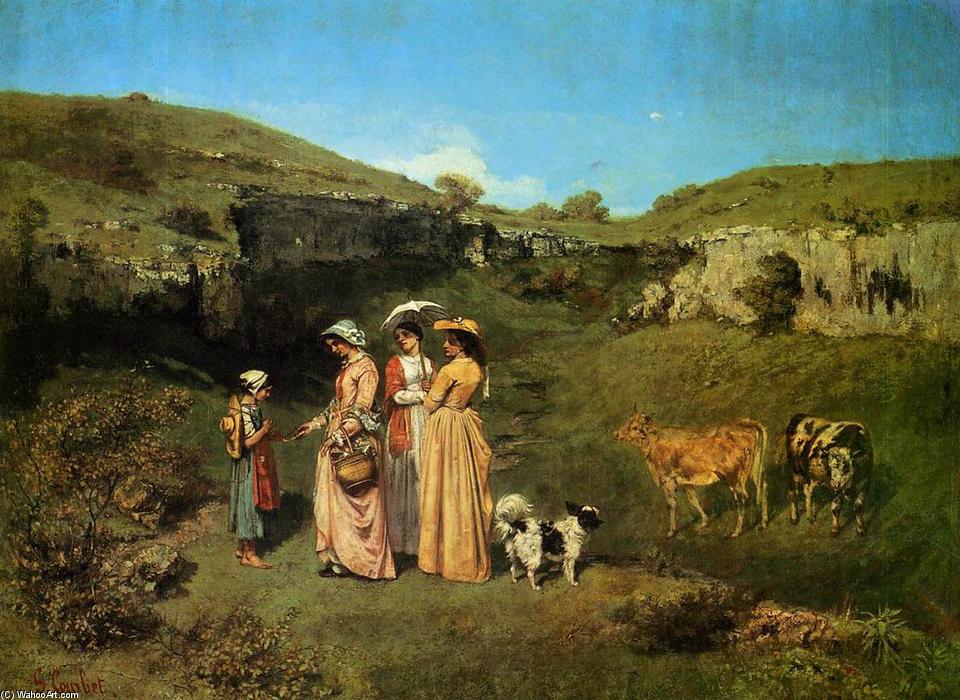 Mujeres Del Pueblo — Gustave Courbet