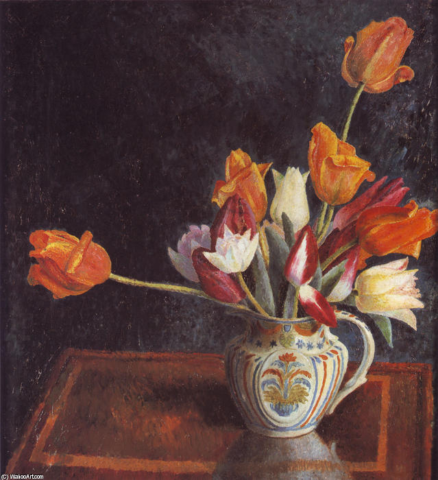 Tulips In A Saffordshire — Dora Carrington