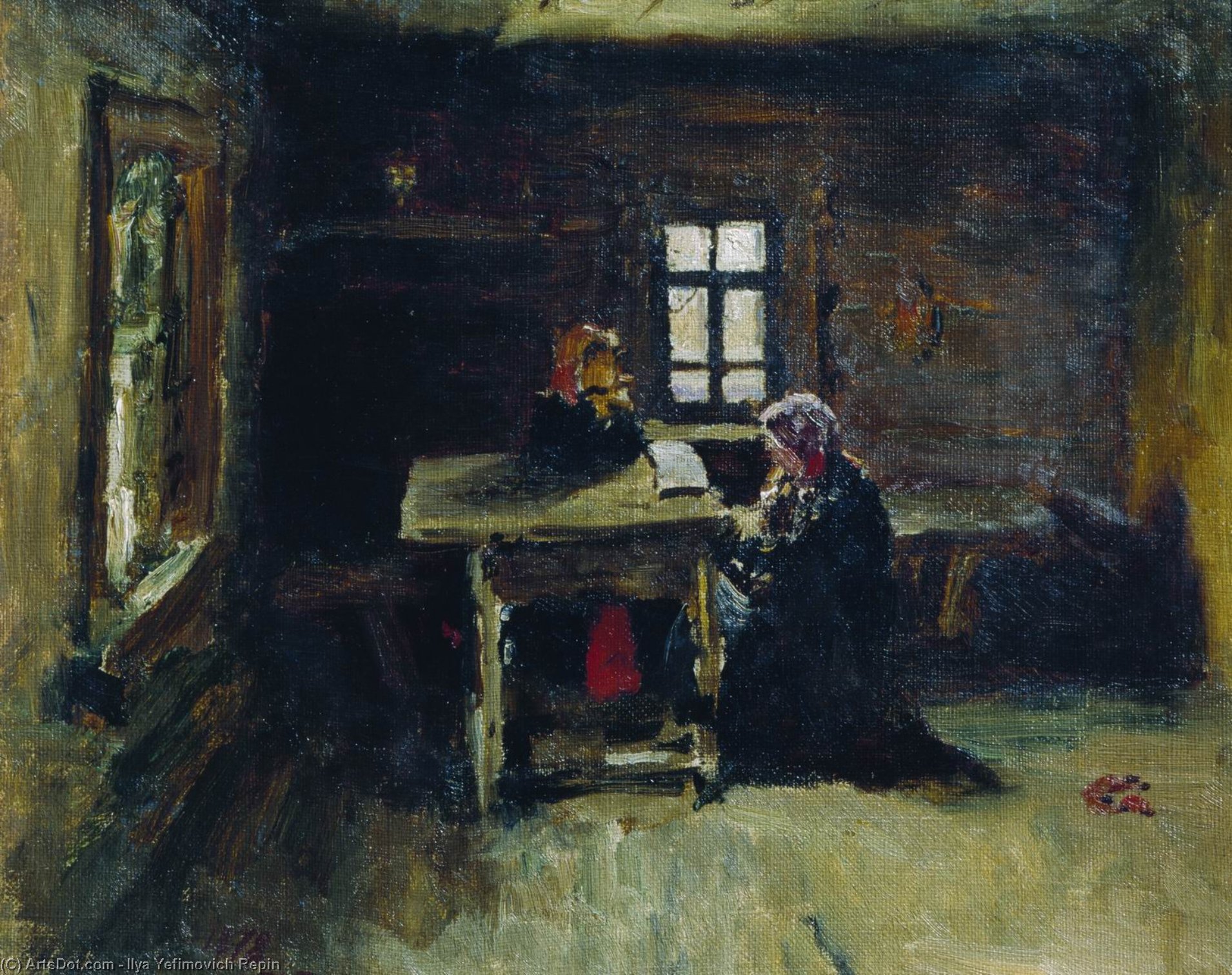 In The Hut — Илья Репин