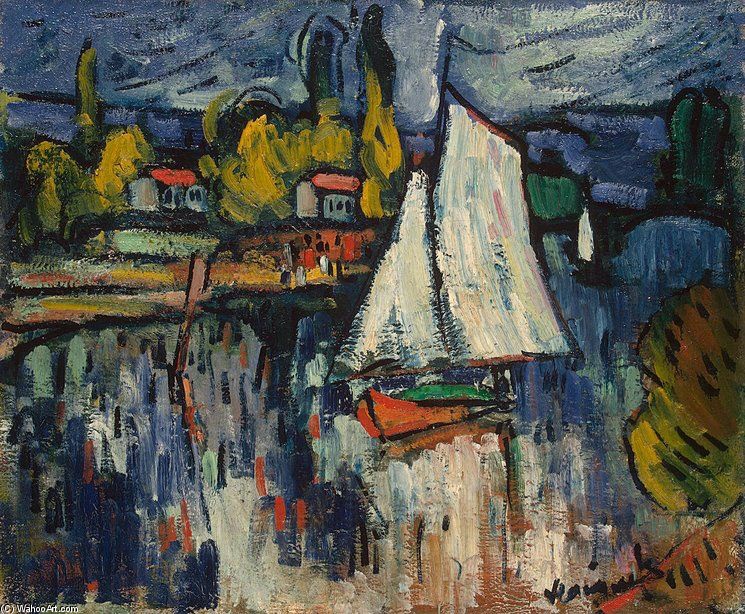 View Of The Siene — Maurice De Vlaminck