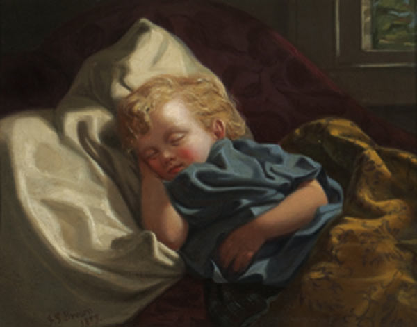 Sleeping Angel — John George Brown