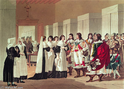 Meeting Between Louis Xiii And Marie-louise Motier — Hippolyte De La Charlerie