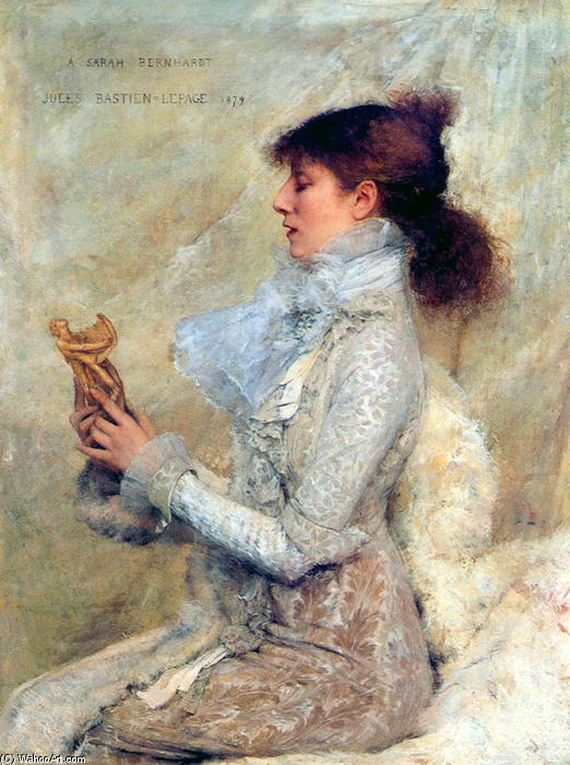 Portrait Of Sarah Bernhardt — Jules Bastien-lepage
