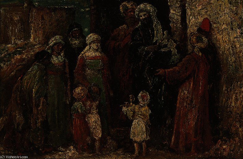 Women Of Algeria — Adolphe Joseph Thomas Monticelli