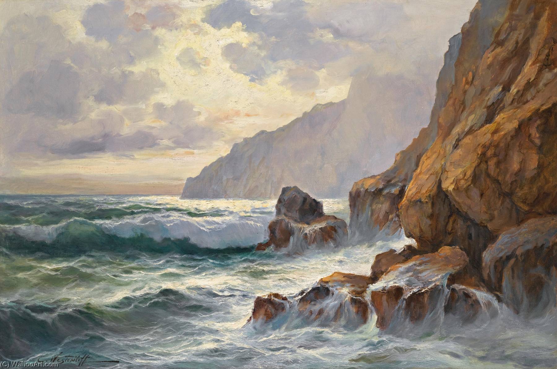 The Rocky Coast — Konstantin Alexandrovich Westchilov