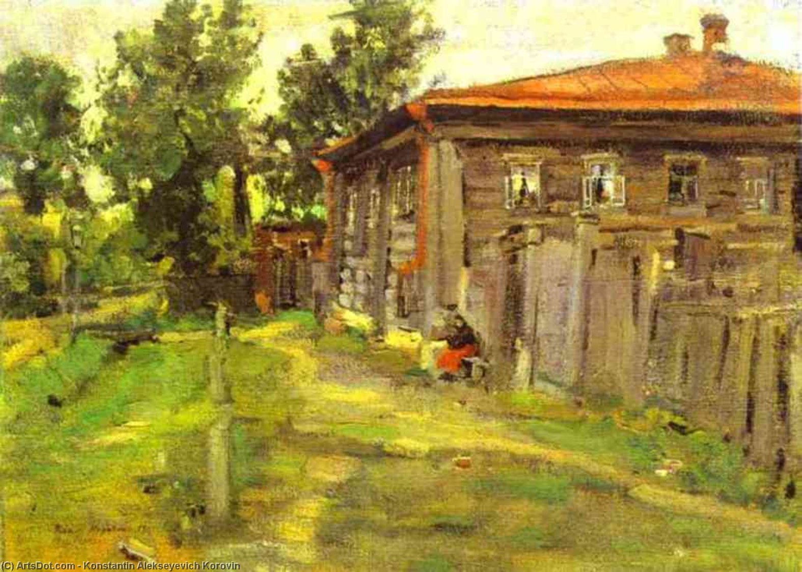 A Street In Pereslavl — Константин Алексејевич Коровин