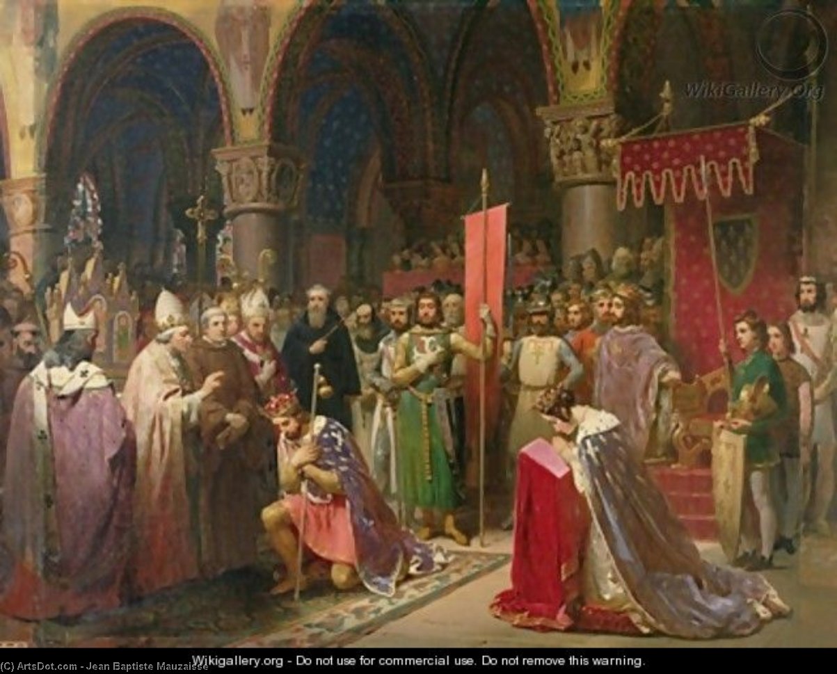 Louis Vii The Young, King Of France — Jean Baptiste Mauzaisse