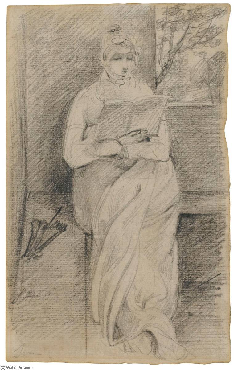 Study Of Susanna Hobson Reading A Book — John Constable