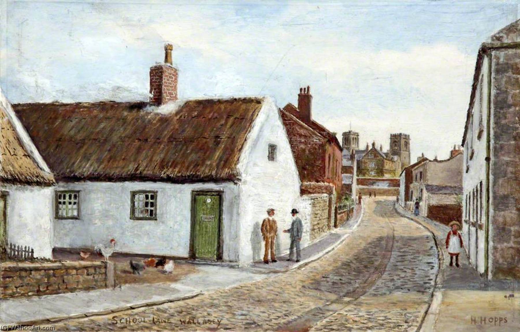 School Lane Looking Eastwards, Wallasey, Wirral — Harold Hopps
