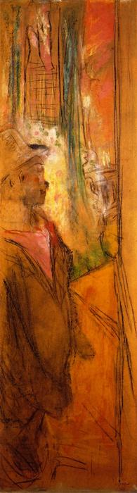 L'illusionniste: The Dwarf Gardey In The Wings (sketch) — Jean-édouard Vuillard