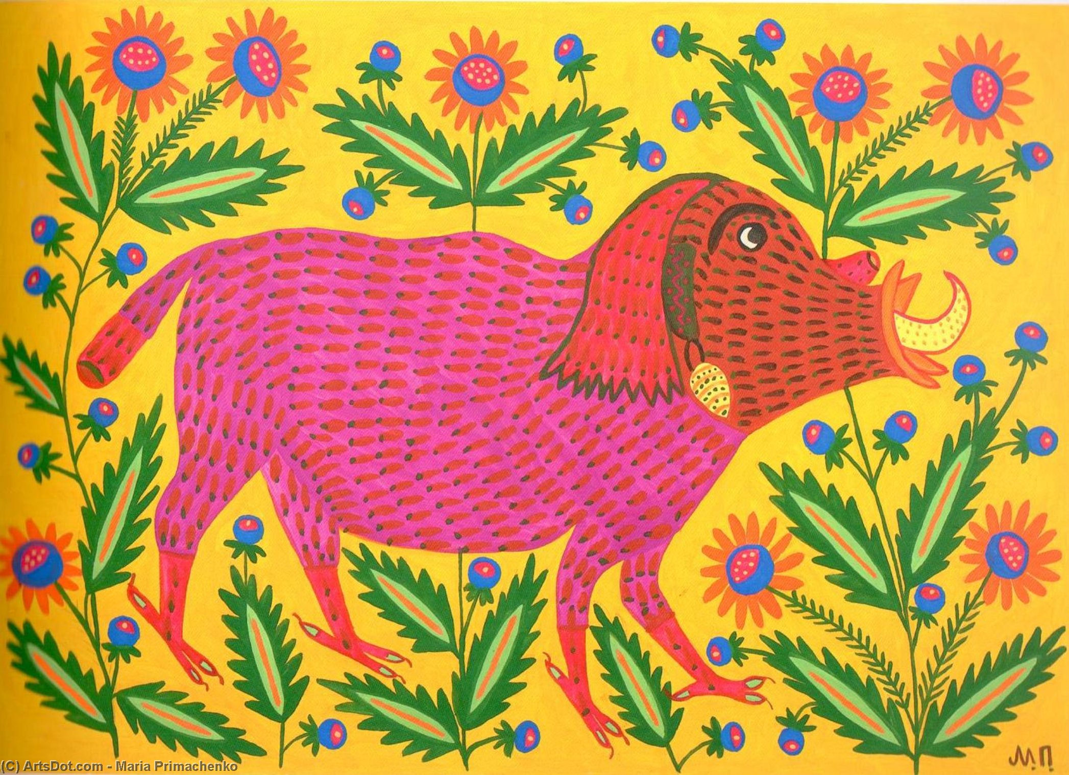 Another Beast Has Run Into Flowers — Мария Примаченко