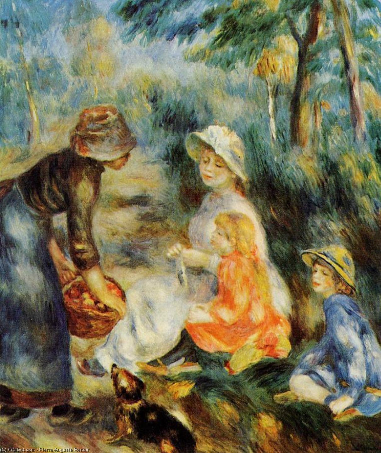 The Apple Seller — Pierre-auguste Renoir