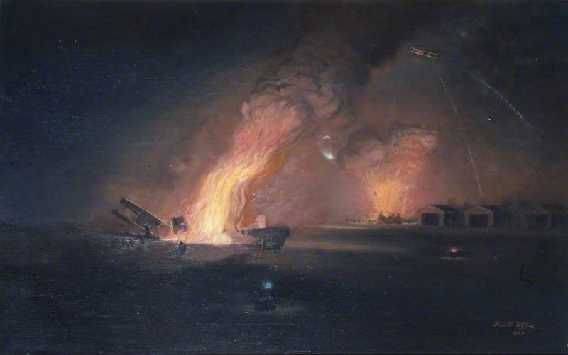 The Bombing Of Bissheghem Aerodrome Night, 20 October 1917 — Harold Wyllie