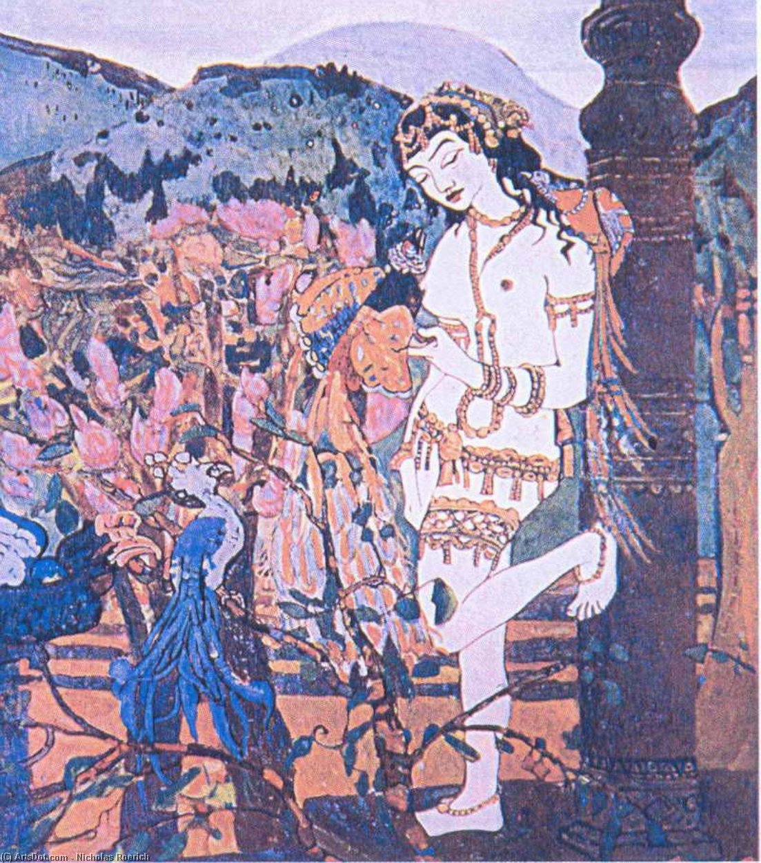 Devassari Abuntu With Birds — Николай Константинович Роерих