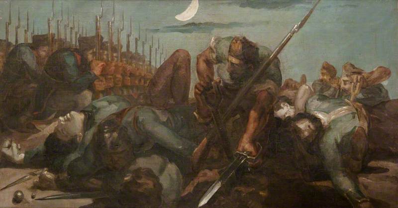Russians Burying Their Dead — David Scott