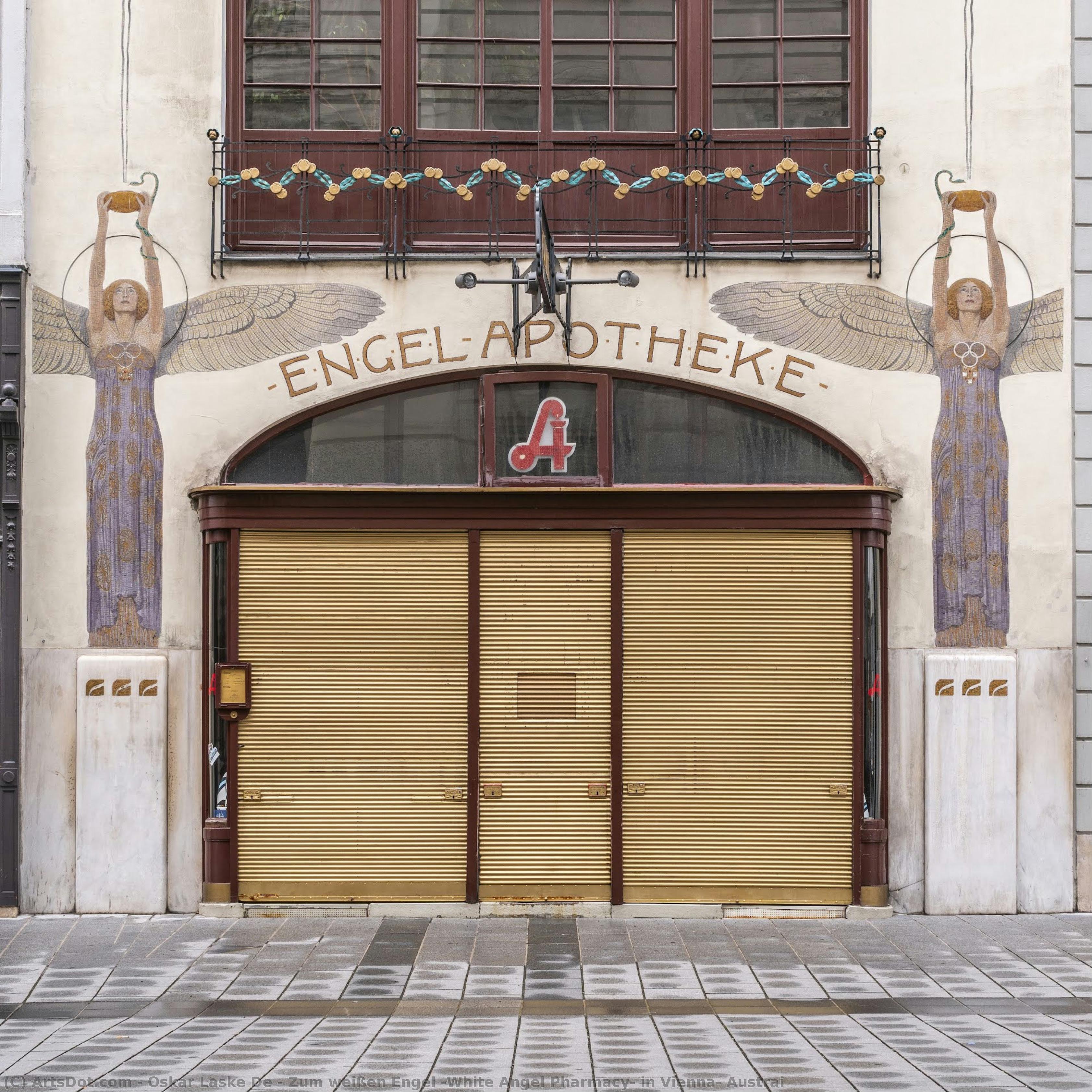 Zum Weißen Engel (white Angel Pharmacy) In Vienna, Austrai — Oskar Laske De