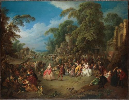 The Fair At Bezons — Jean-baptiste Pater