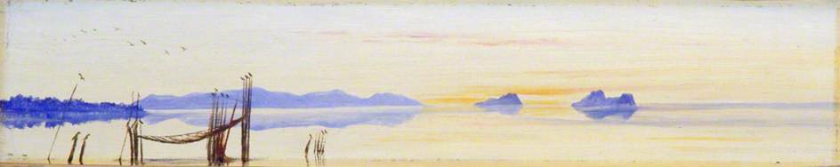 Mündung Des Kuching-flusses, Sarawak, Borneo — Marianne North