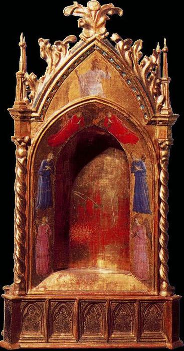 Relicario Con La Representación De Cristo Y Ángeles — Fra Angelico
