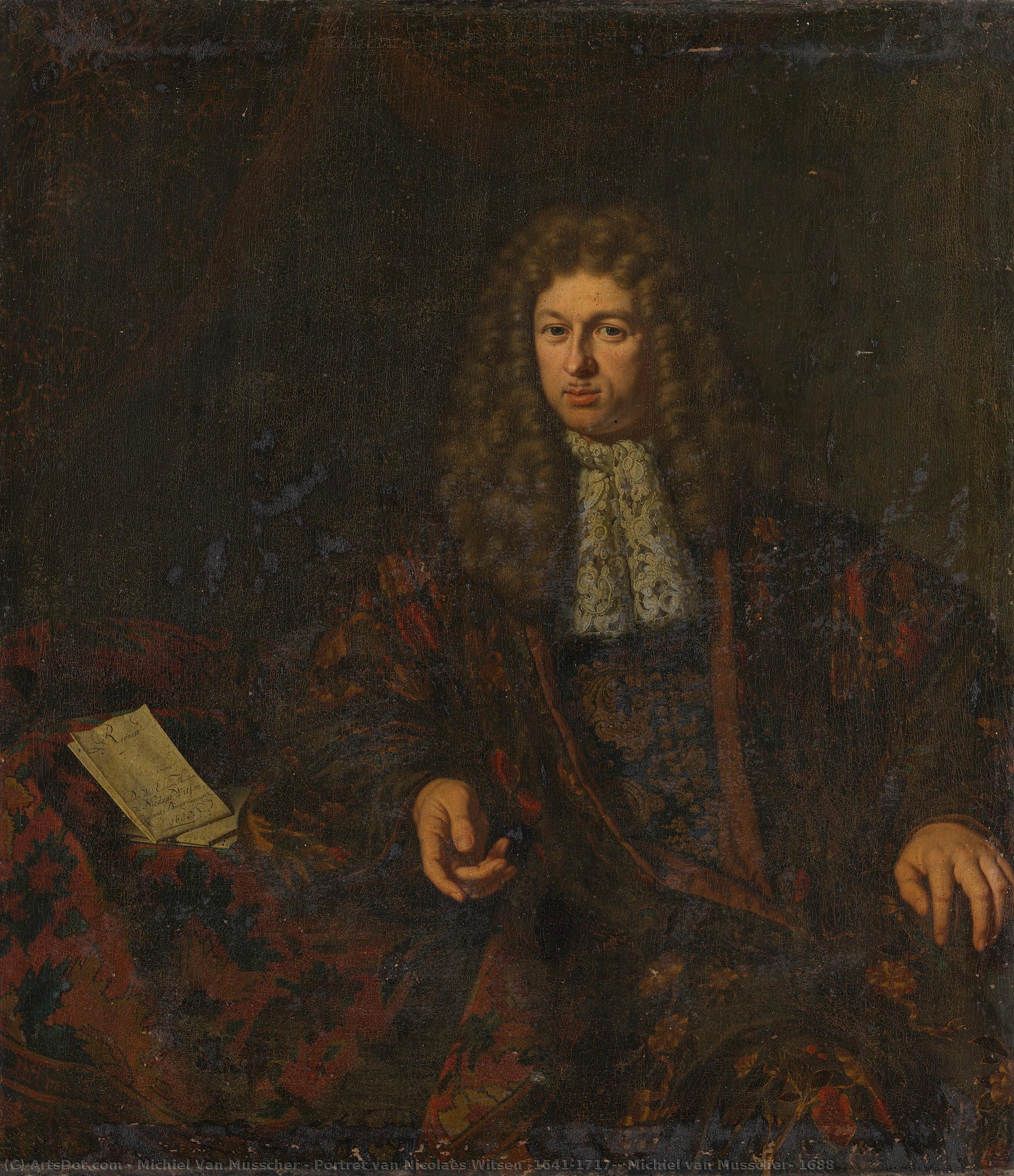 Portret Van Nicolaes Witsen (1641-1717), Michiel Van Musscher, 1688 — Michiel Van Musscher