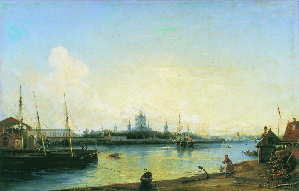 Smolny As Seen From Bolshaya Okhta — Alexei Petrovich Bogoliubov