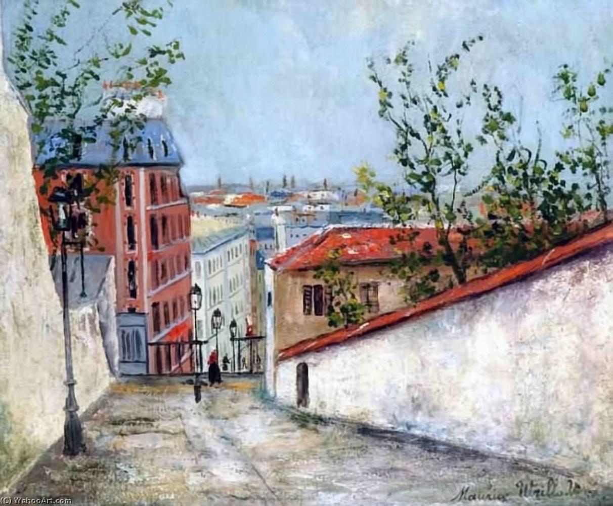 Rue Du Mont-cenis Montmartre And The House Of Berlioz — Maurice Utrillo