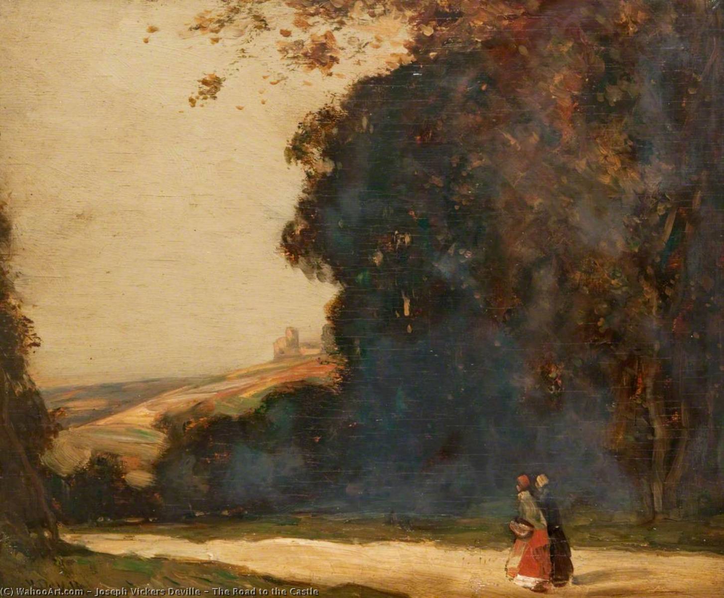The Road To The Castle — Joseph Vickers Deville
