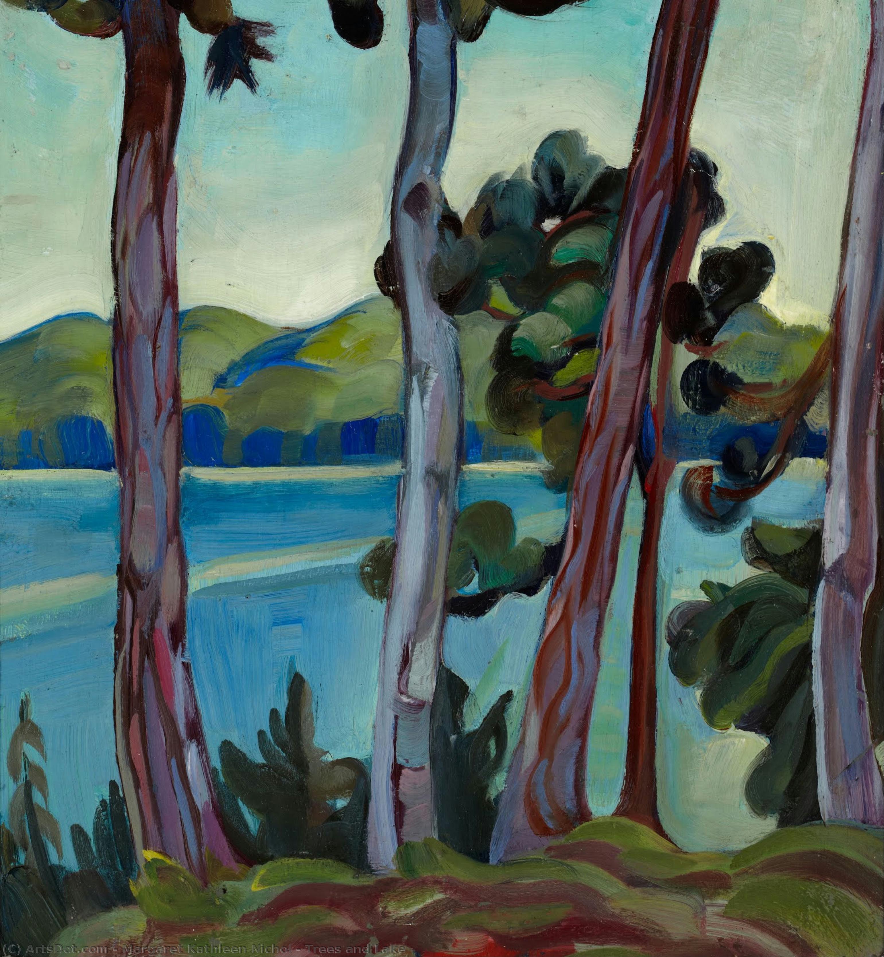 Trees And Lake — Margaret Kathleen Nichol