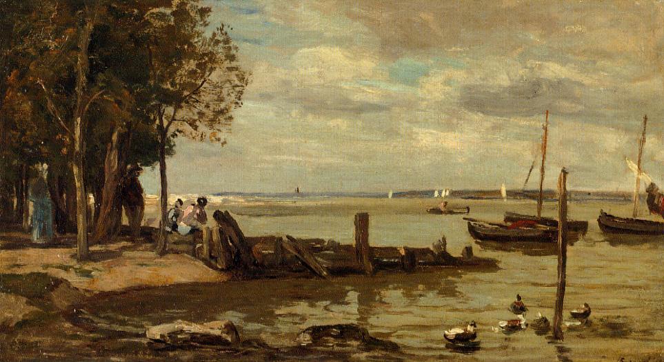 Honfleur, The Shore — Eugène Louis Boudin
