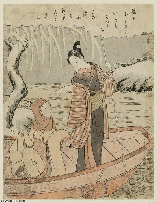 Couple In A Boat — Suzuki Harunobu