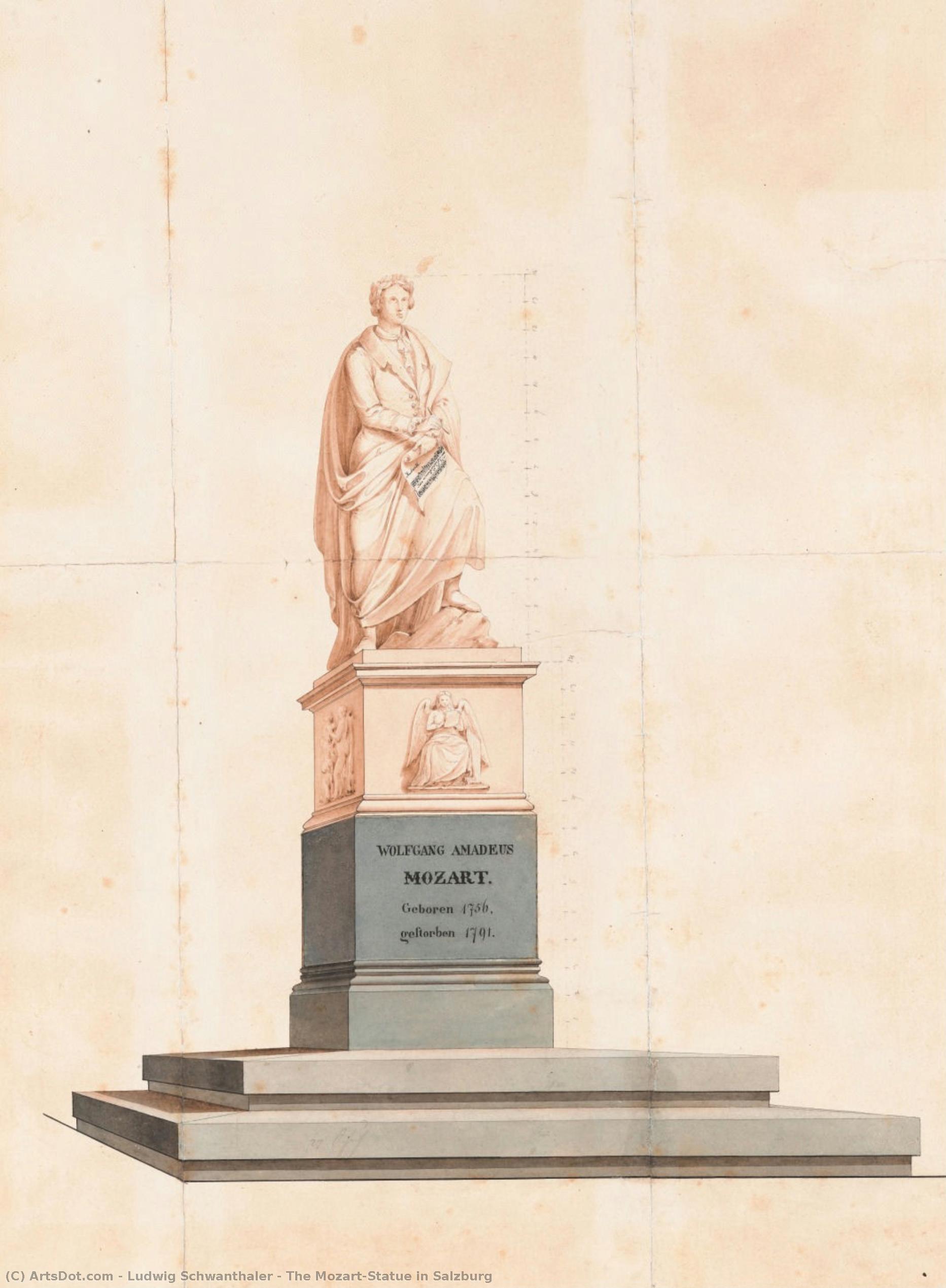 The Mozart-statue In Salzburg — Ludwig Schwanthaler