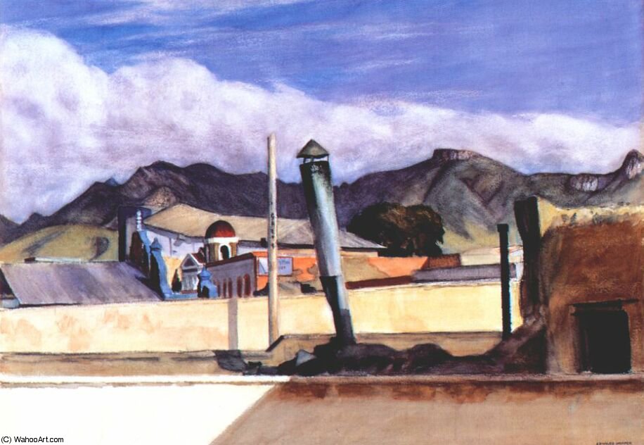 Saltillo Rooftops — エドワード・ホッパー